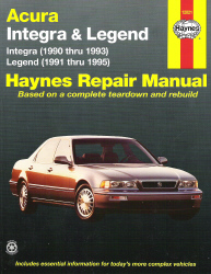 1990 Acura Legend on 1990   1995 Acura Integra   Legend Haynes Repair Manual