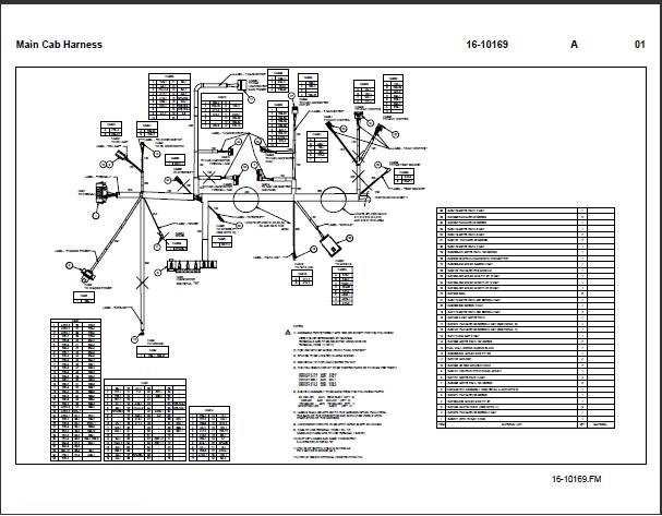 1999 - 2014 Peterbilt 387 Main Cab Wiring Diagram