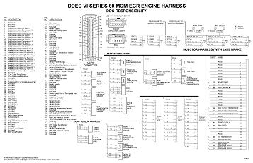 Detroit Diesel DDEC VI MCM EGR with Jake Brake Engine/Cab Wiring