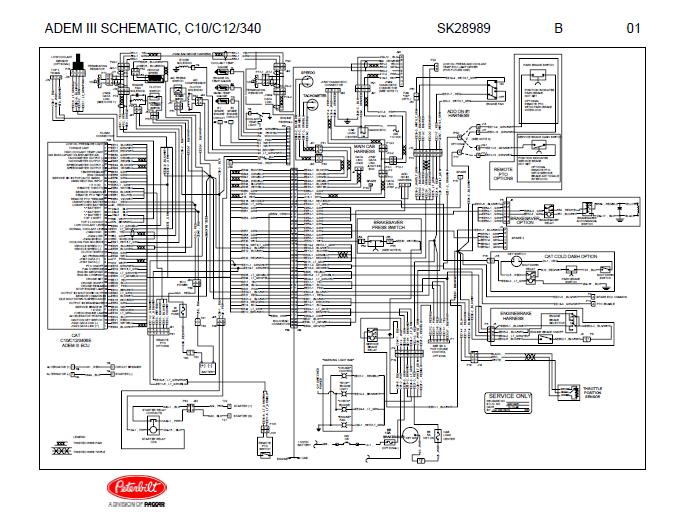 Caterpillar ADEM III (C10, C12, 3406E Engines) Complete Wiring Diagram