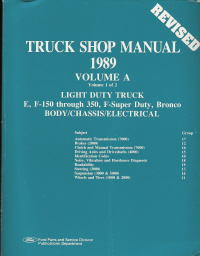 1989 Ford econoline owners manual #4