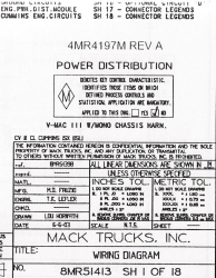 Mack Wiring Diagram Chassis Series CV 2003-2004